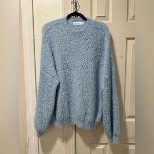 Golf Morning Cozy Blue Sweater